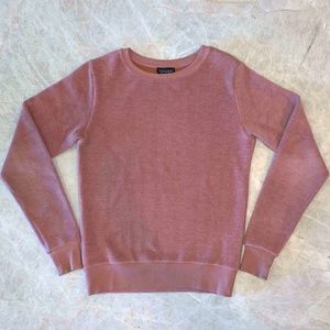 Topshop Dusty Pink Velour Sweater US Size 2